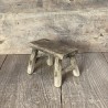 Mini tabouret en bois d'orme - pH7 décoration Bordeaux