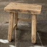 Tabouret en bois d'orme - pH7 décoration Bordeaux