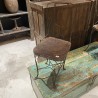 Chaise en métal torsadé ancienne - 38x38xH86cm