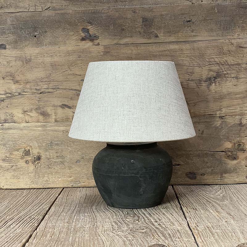 Lampe en terre cuite wabi sabi - pH7 Décoration Bordeaux Lampe en terre cuite wabi sabi - pH7 Décoration Bordeaux