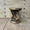 Tabouret en bois africain vintage - pH7 Bordeaux