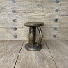 Tabouret en bois africain vintage - pH7 Bordeaux