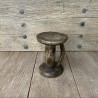 Tabouret en bois africain vintage - pH7 Bordeaux