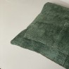 Coussin en chanvre vert 1 - 50x50cm